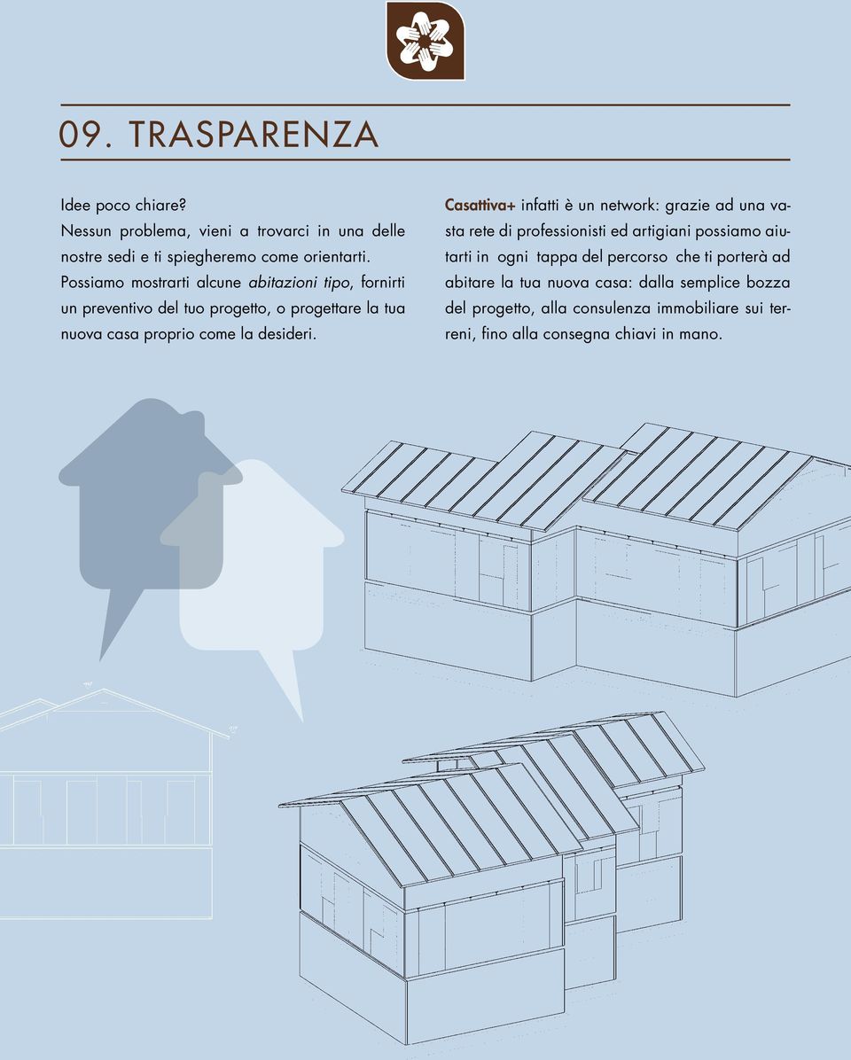 Casattiva+ infatti è un network: grazie ad una vasta rete di professionisti ed artigiani possiamo aiutarti in ogni tappa del percorso che