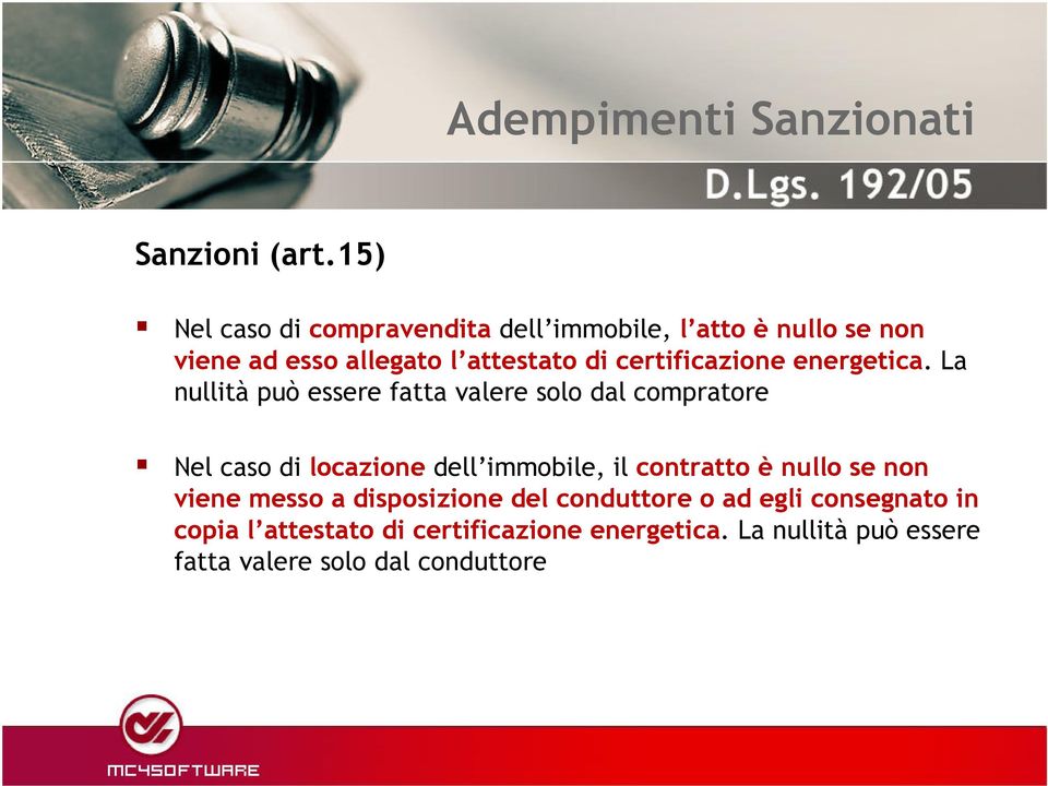 certificazione energetica.