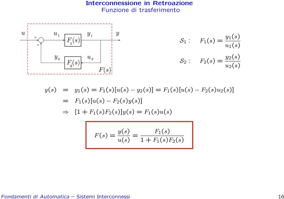 (s)[(s) F 2 (s) 2 (s)] = F (s)[(s) F 2 (s)(s)] [ F (s)f 2 (s)](s) = F