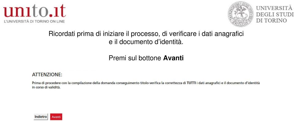 anagrafici e il documento d