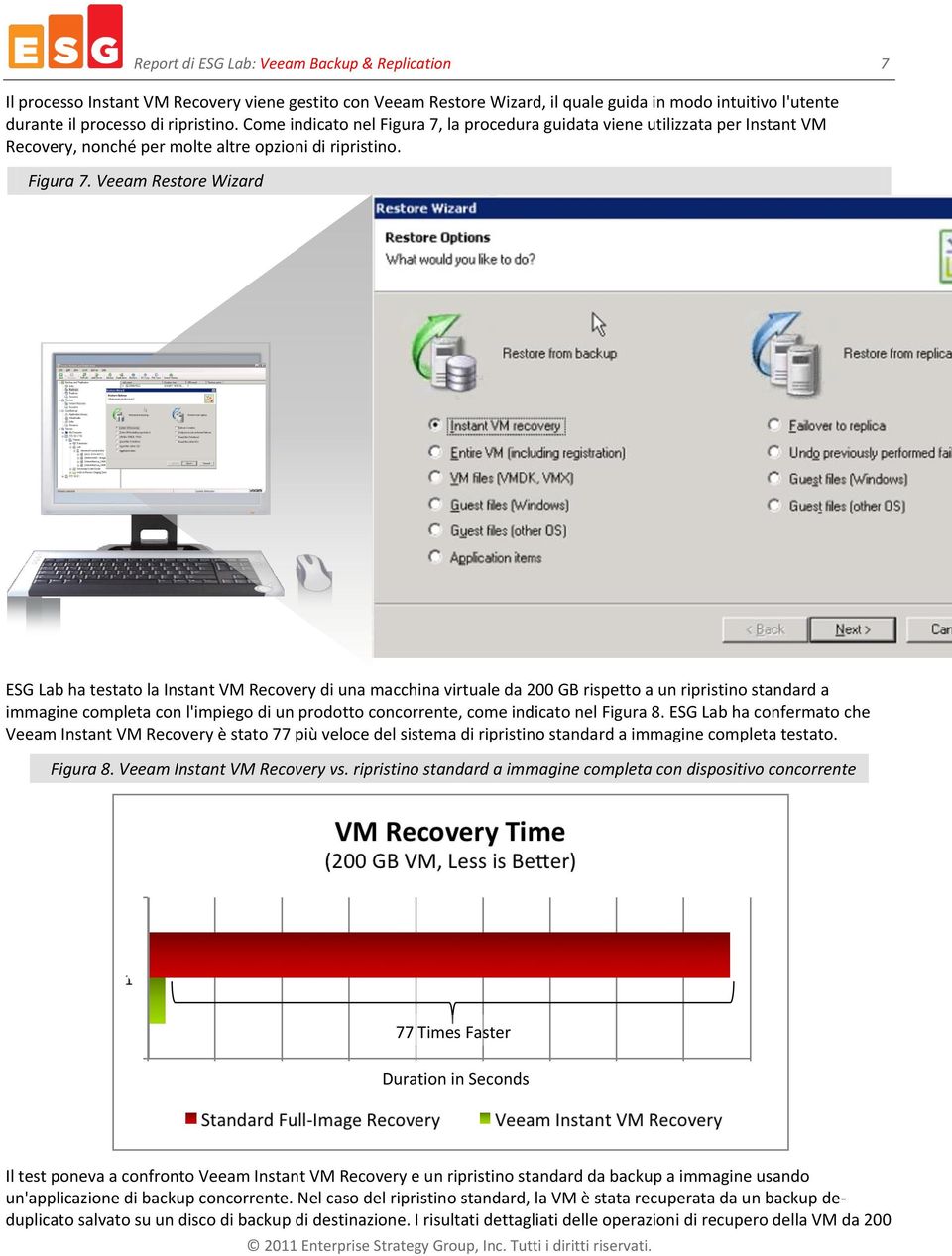 la procedura guidata viene utilizzata per Instant VM Recovery, nonché per molte altre opzioni di ripristino. Figura 7.