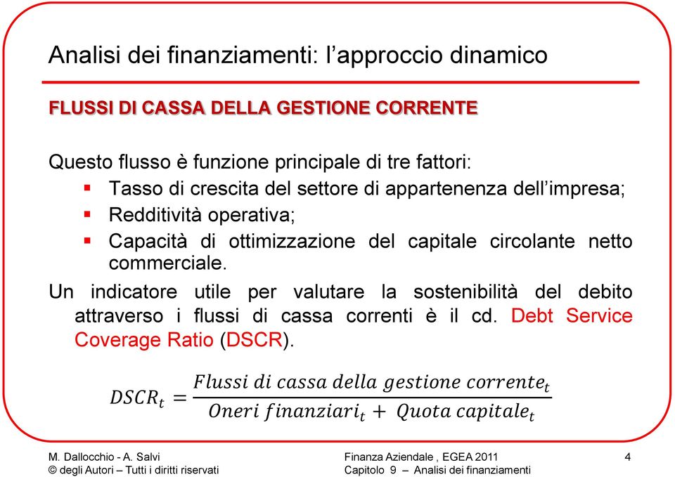 circolante netto commerciale.