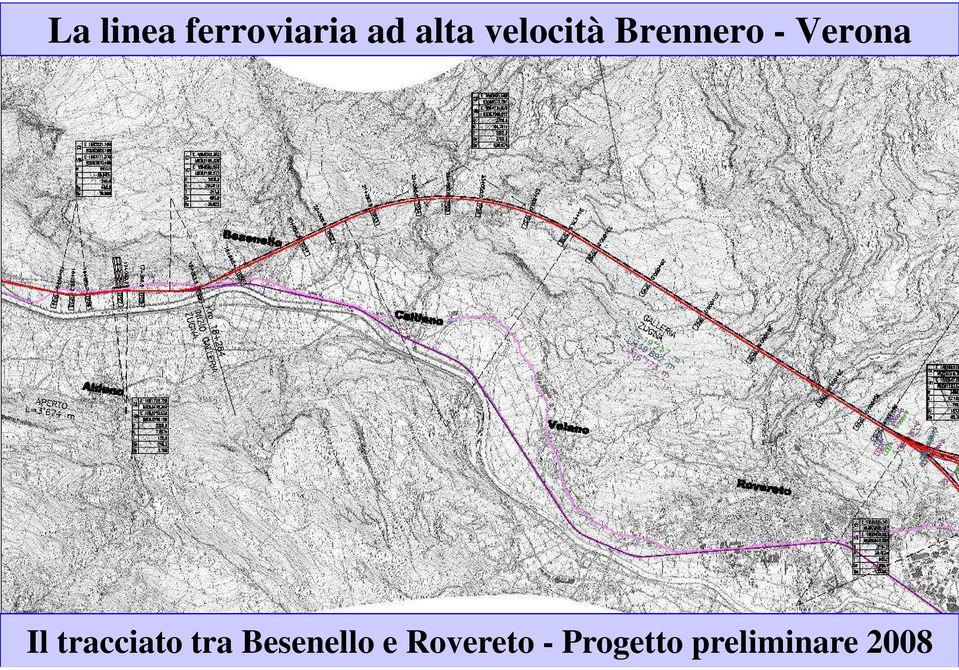 tracciato tra Besenello e