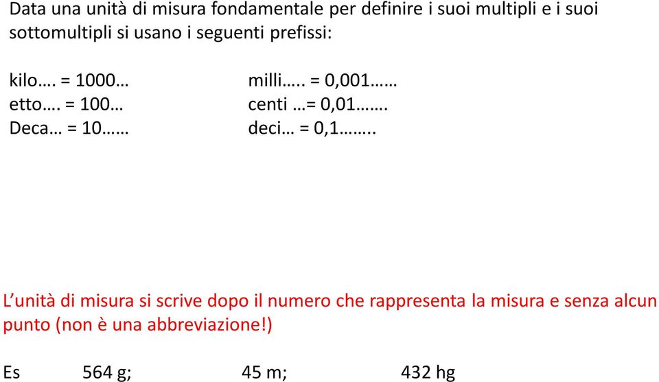 = 100 Deca = 10 milli.. = 0,001 centi = 0,01. deci = 0,1.