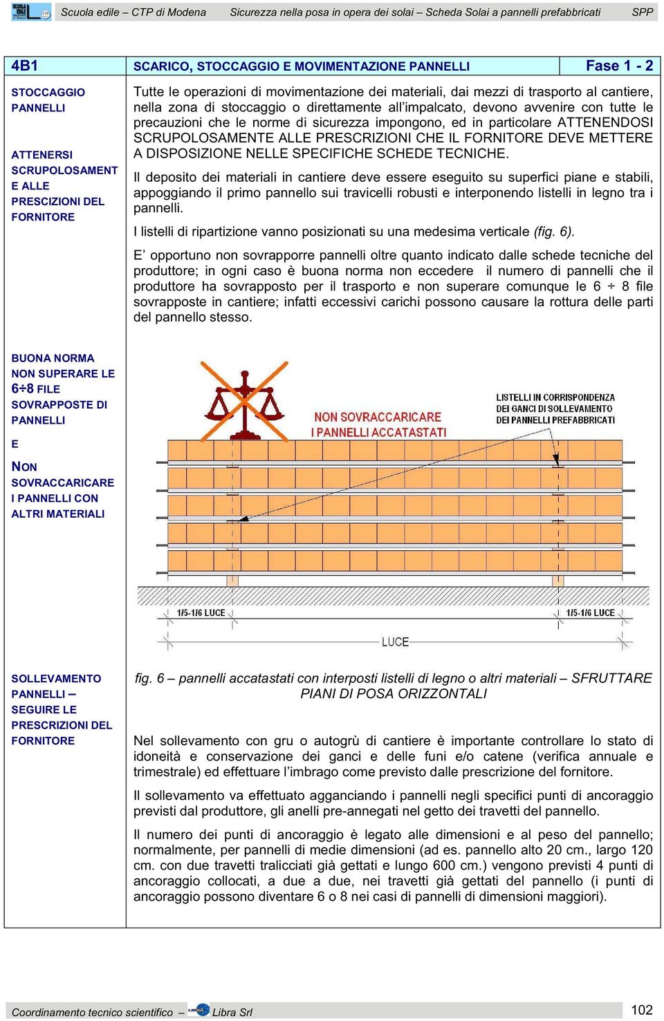 avvenire con tutte le precauzioni che le norme di sicurezza impongono, ed in particolare ATTENENDOSI SCRUPOLOSAMENTE ALLE PRESCRIZIONI CHE IL FORNITORE DEVE METTERE A DISPOSIZIONE NELLE SPECIFICHE