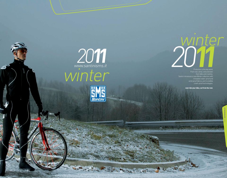 Santini introduces a new Winter collection with innovative water-proof and