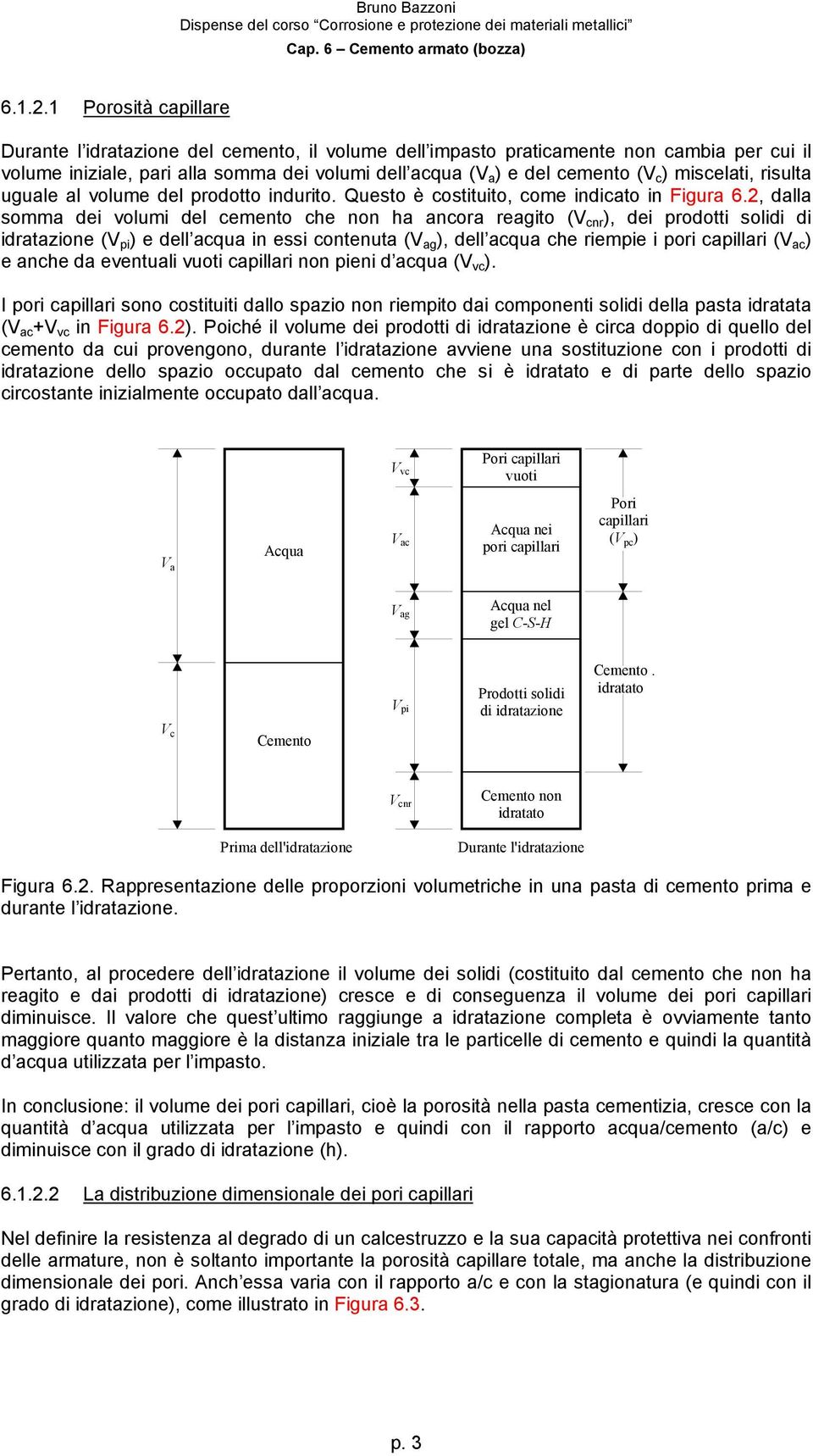 miscelati, risulta uguale al volume del prodotto indurito. Questo è costituito, come indicato in Figura 6.