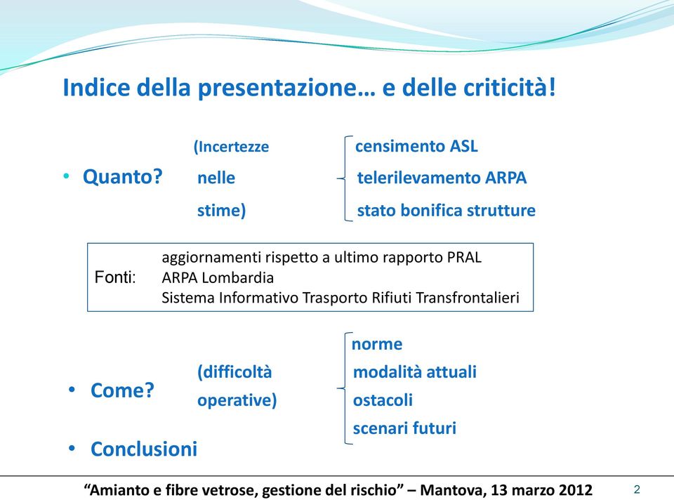 rispetto a ultimo rapporto PRAL ARPA Lombardia Sistema Informativo Trasporto Rifiuti