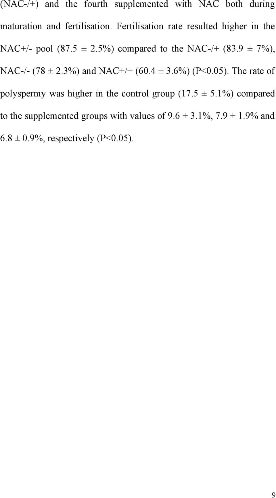 9 ± 7%), NAC-/- (78 ± 2.3%) and NAC+/+ (60.4 ± 3.6%) (P<0.05).