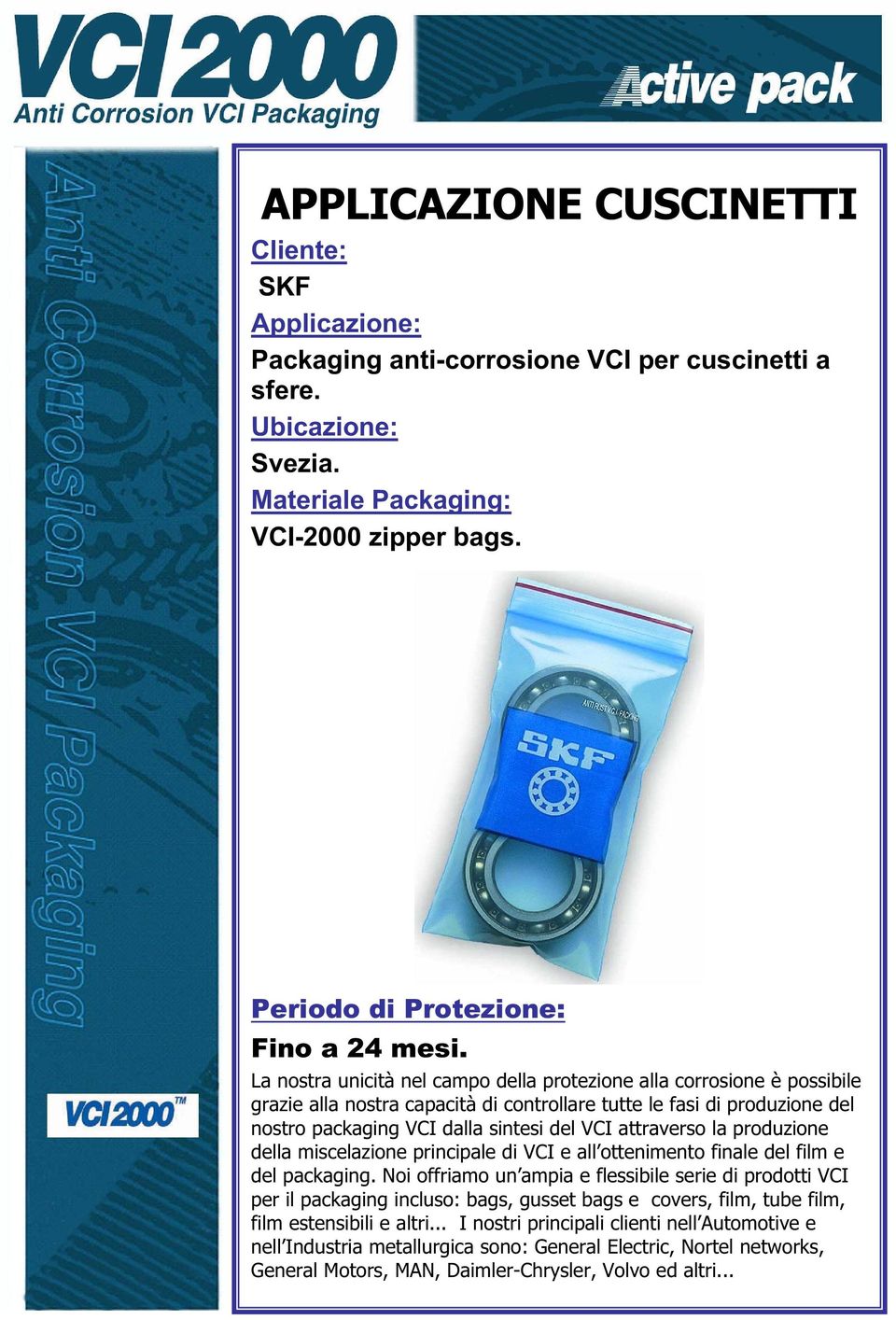 nostro packaging VCI dalla sintesi del VCI attraverso la produzione della miscelazione principale di VCI e all
