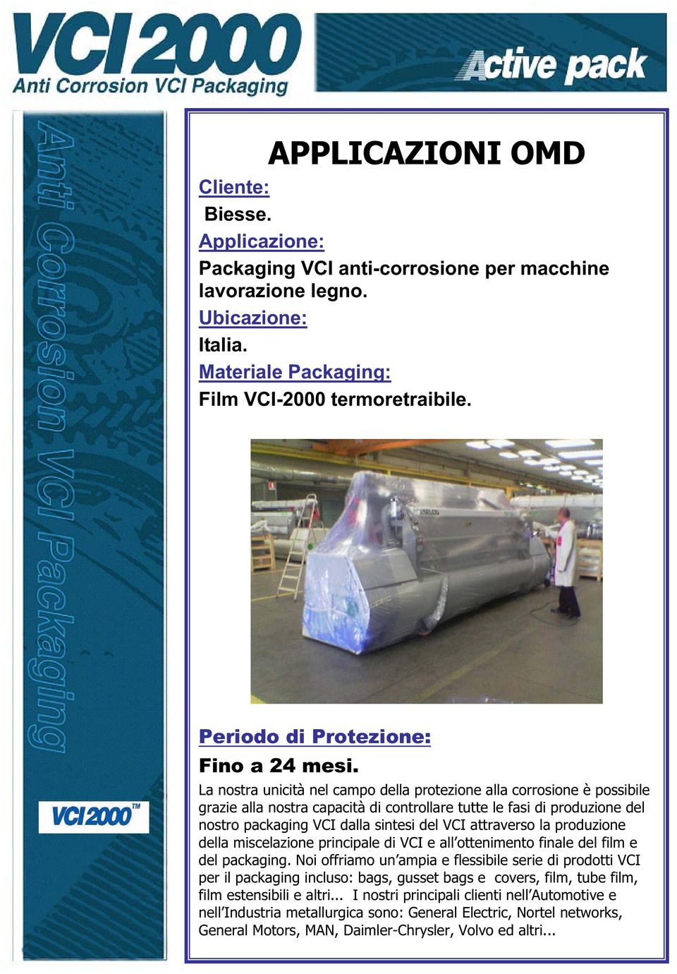 nostro packaging VCI dalla sintesi del VCI attraverso la produzione della miscelazione principale di VCI e all ottenimento
