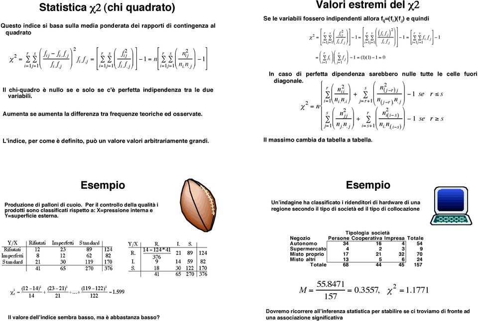 Lindie, pe ome è definito, può un vaoe vaoi abitaiamente gandi. Vaoi estemi de 2 Se e vaiabii fosseo indipendenti aoa f ij =(f i. )(f.j ) e quindi ) 2 s " 2 f, ) " = + ij. ( + ( ( # f i. f. *.