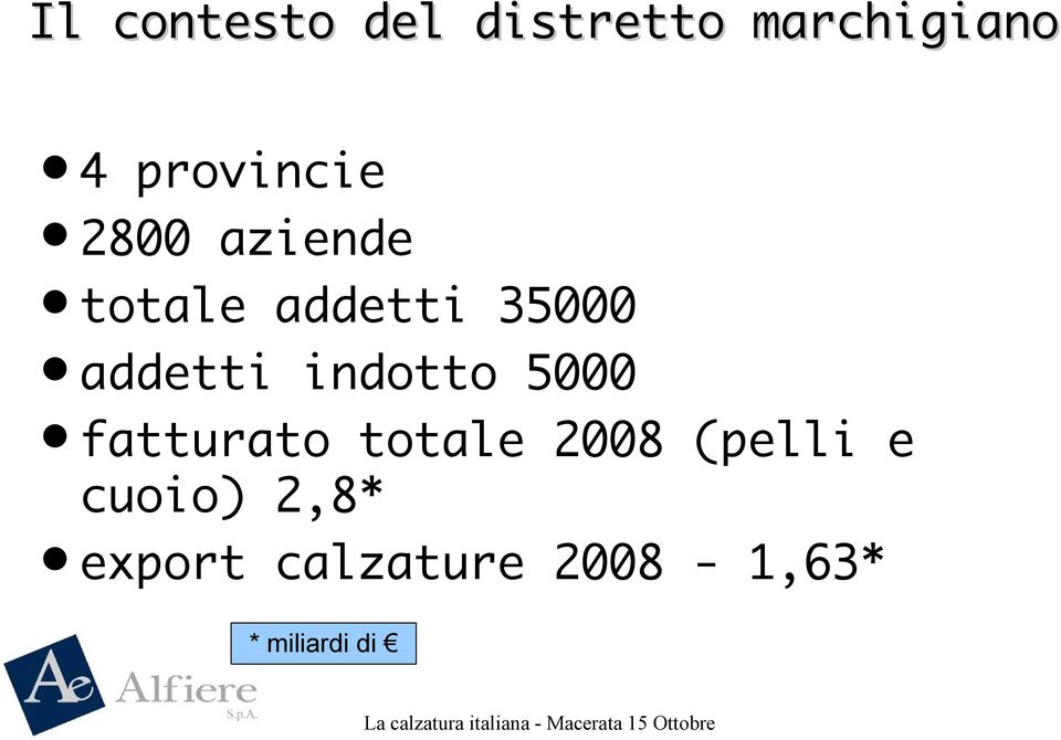 addetti indotto 5000 fatturato totale 2008