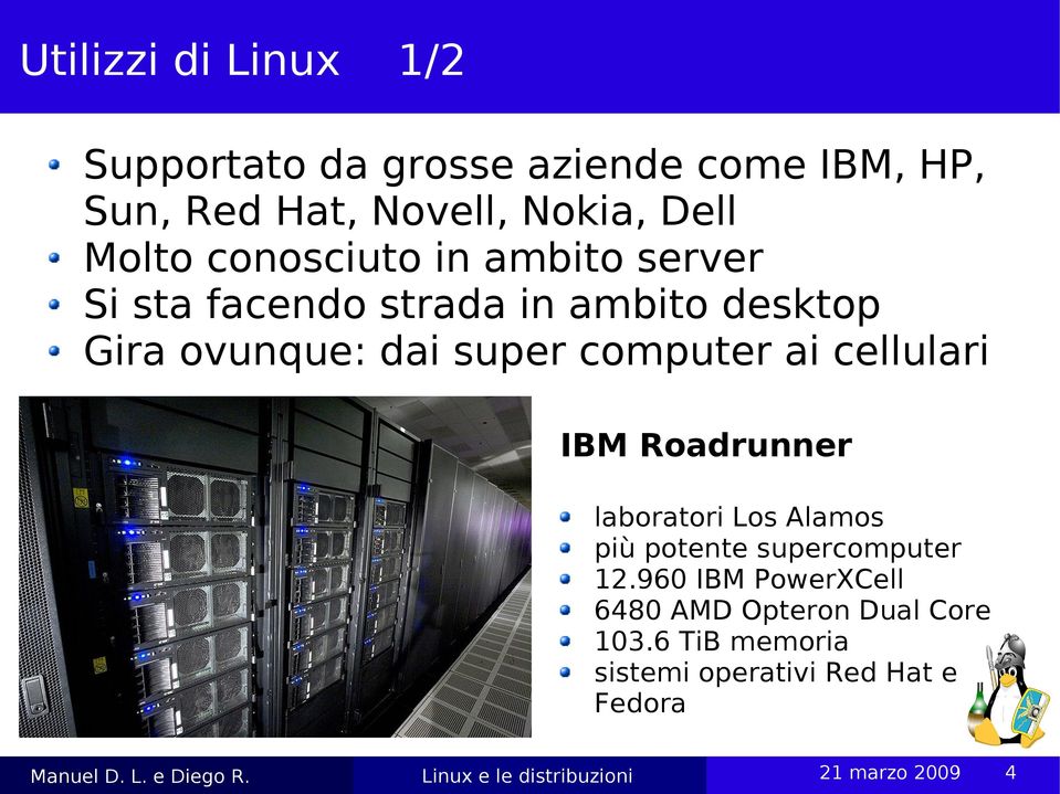 super computer ai cellulari IBM Roadrunner laboratori Los Alamos più potente supercomputer 12.