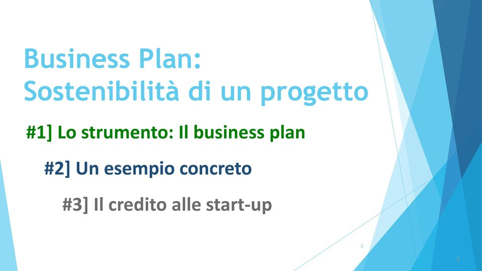 business plan #2] Un esempio