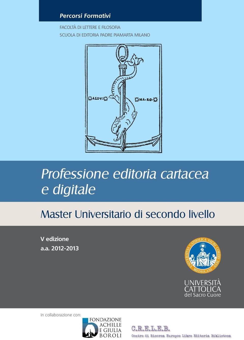 editoria cartacea e digitale Master Universitario di