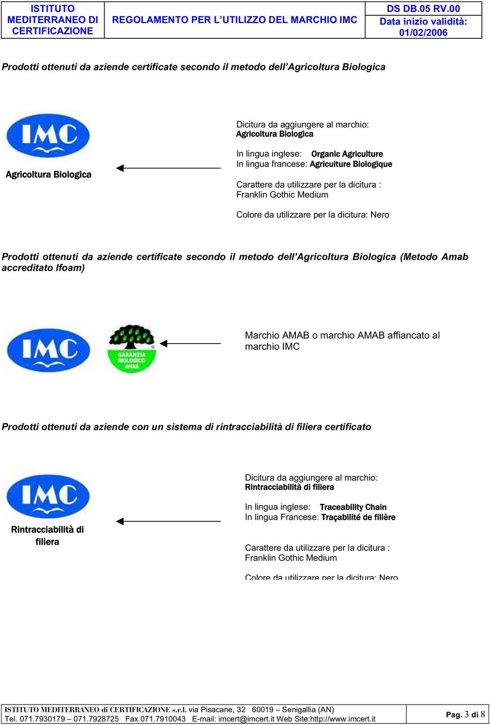 Biologica In lingua inglese: Organic Agriculture In lingua francese: Agriculture Biologique Carattere da utilizzare per la dicitura : Franklin Gothic Medium Colore da utilizzare per la dicitura: Nero