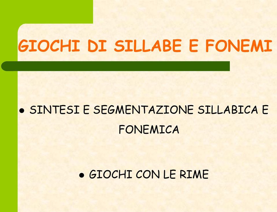 SEGMENTAZIONE