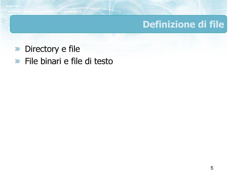 file File binari