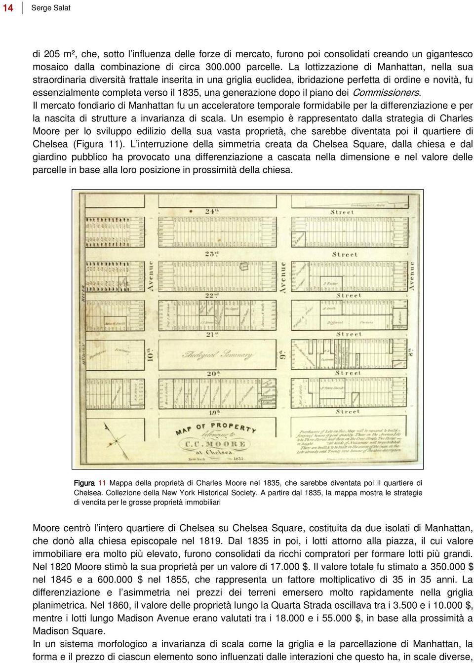 generazione dopo il piano dei Commissioners. Il mercato fondiario di Manhattan fu un acceleratore temporale formidabile per la differenziazione e per la nascita di strutture a invarianza di scala.