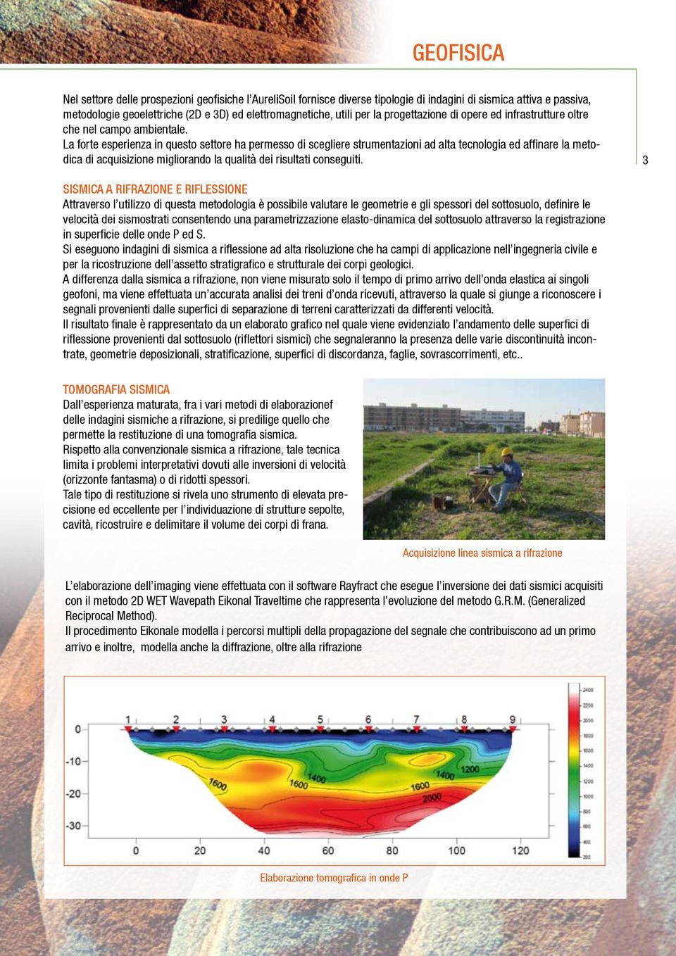 La forte esperienza in questo settore ha permesso di scegliere strumentazioni ad alta tecnologia ed affinare la metodica di acquisizione migliorando la qualità dei risultati conseguiti.