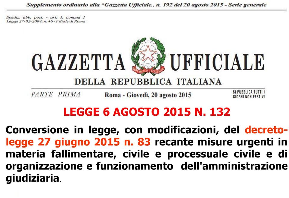 27 giugno 2015 n.