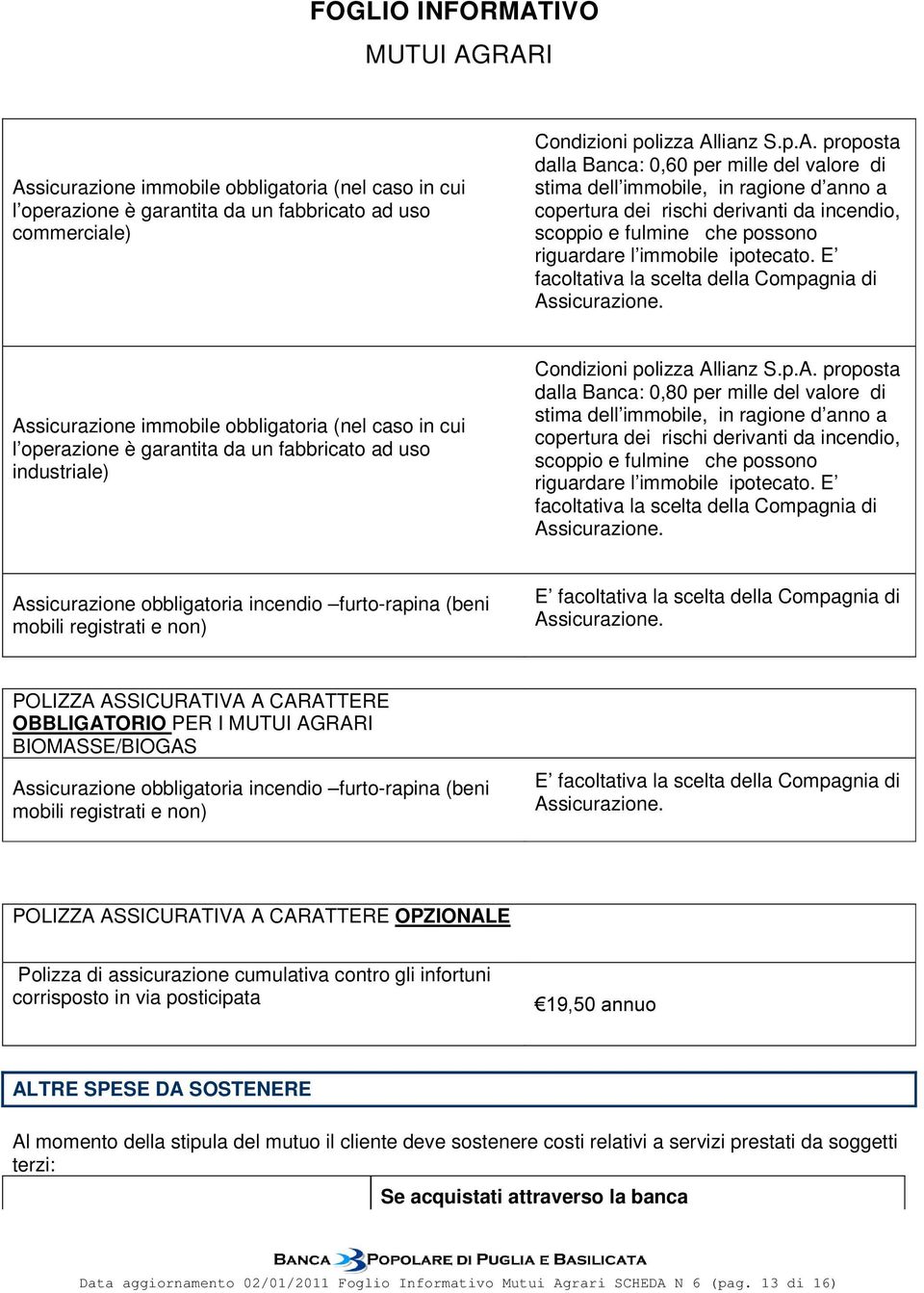 E facoltativa la scelta della Compagnia di Assicurazione.