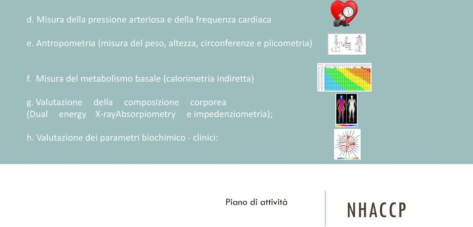 Misura del metabolismo basale (calorimetria indiretta) g.