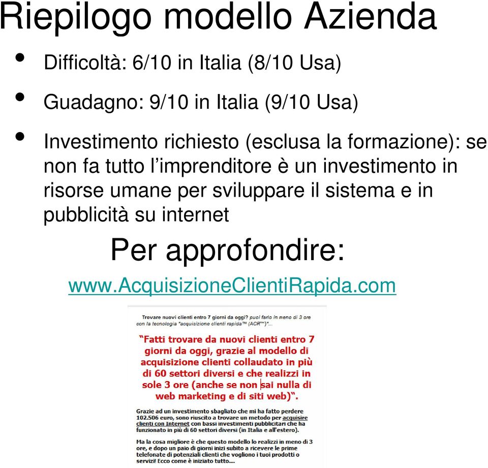 l imprenditore è un investimento in risorse se umane per sviluppare il sistema