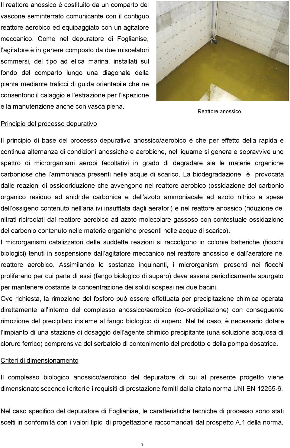 tralicci di guida orientabile che ne consentono il calaggio e l estrazione per l ispezione e la manutenzione anche con vasca piena.