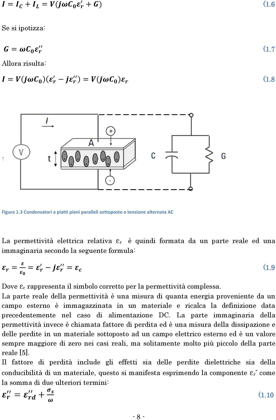 9 Dove εc rappresenta il simbolo corretto per la permettività complessa.