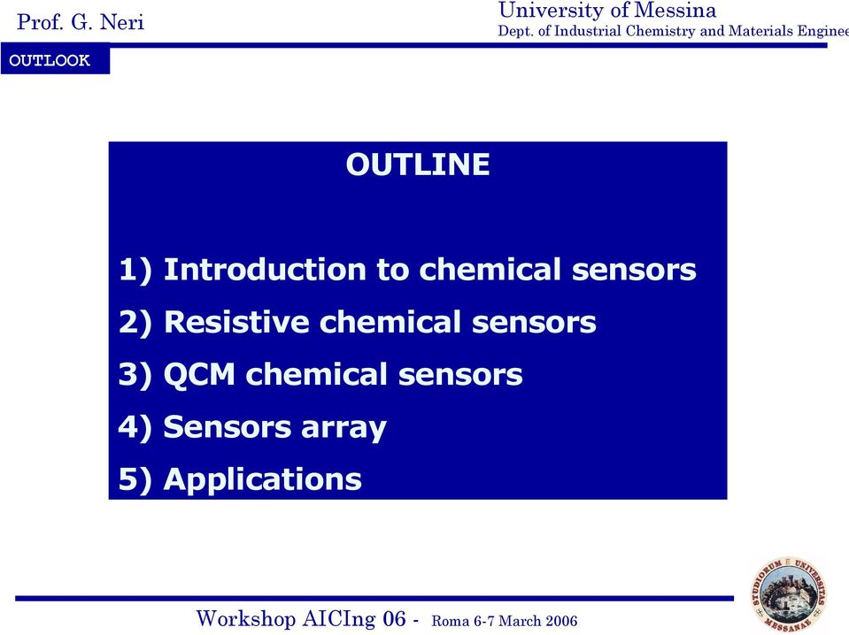 chemical sensors 3) QCM chemical