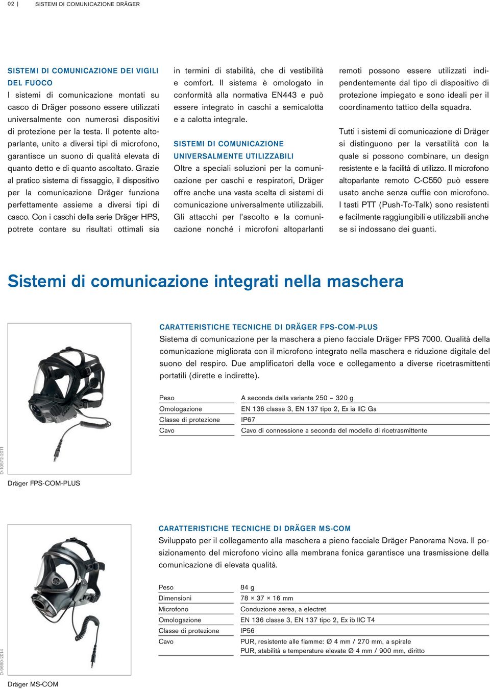 Grazie al pratico sistema di fissaggio, il dispositivo per la comunicazione Dräger funziona perfettamente assieme a diversi tipi di casco.