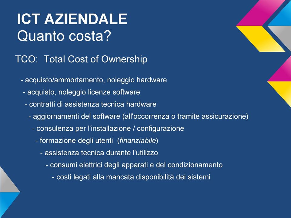 contratti di assistenza tecnica hardware - aggiornamenti del software (all'occorrenza o tramite assicurazione) -