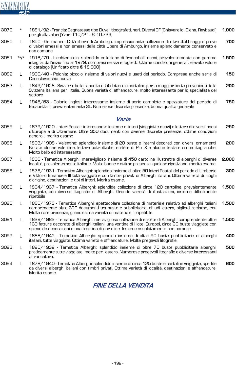 conservato e non comune 3081 **/* 1916/79 - Liechtenstein: splendida collezione di francobolli nuovi, prevalentemente con gomma integra, dall inizio fino al 1979, compresi servizi e foglietti.