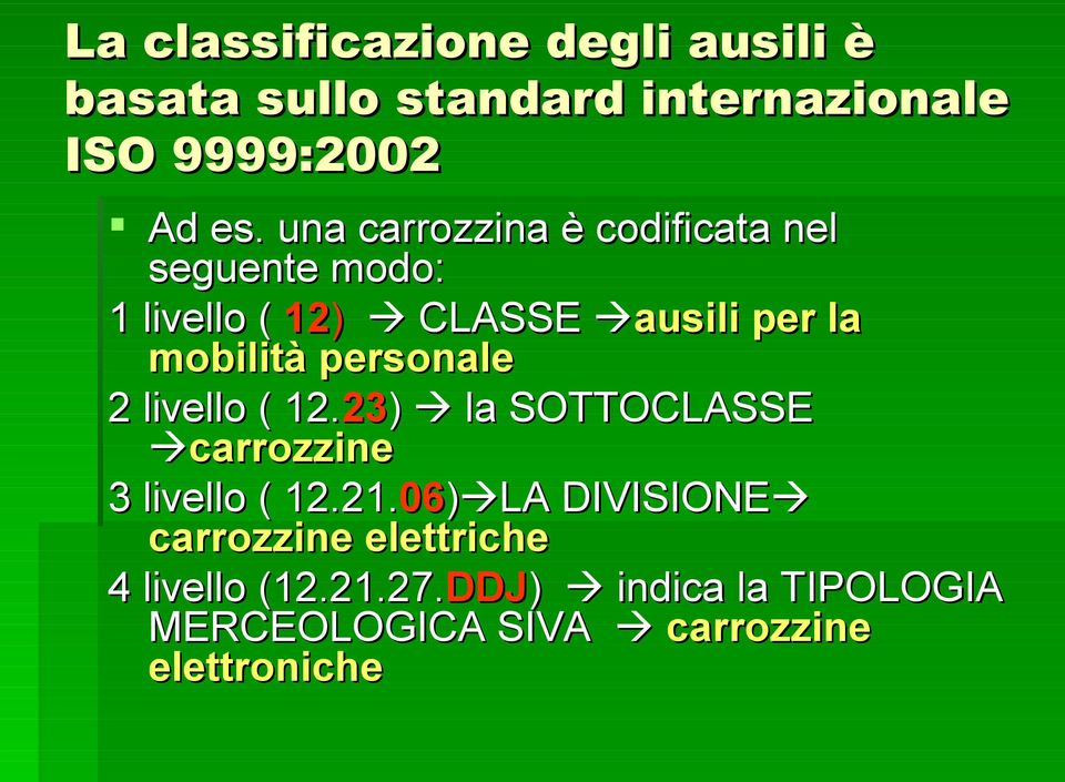 personale 2 livello ( 12.23 23) la SOTTOCLASSE carrozzine 3 livello ( 12.21.