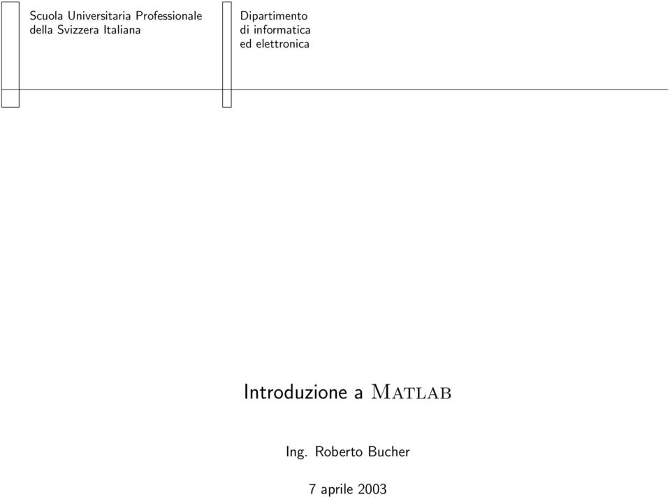 informatica ed elettronica Introduzione