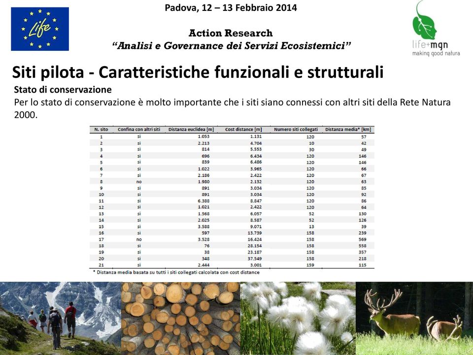 di conservazione è molto importante che i siti