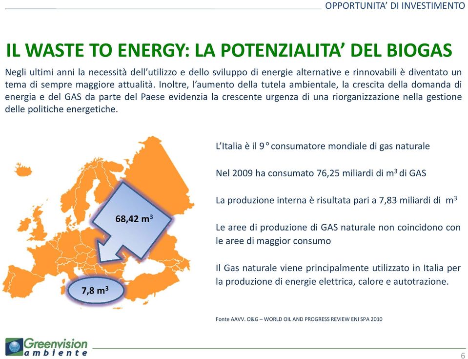 Inoltre, l aumento della tutela ambientale, la crescita della domanda di energia e del GAS da parte del Paese evidenzia la crescente urgenza di una riorganizzazione nella gestione delle politiche