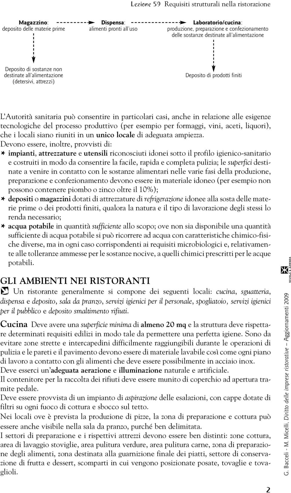 anche in relazione alle esigenze tecnologiche del processo produttivo (per esempio per formaggi, vini, aceti, liquori), che i locali siano riuniti in un unico locale di adeguata ampiezza.