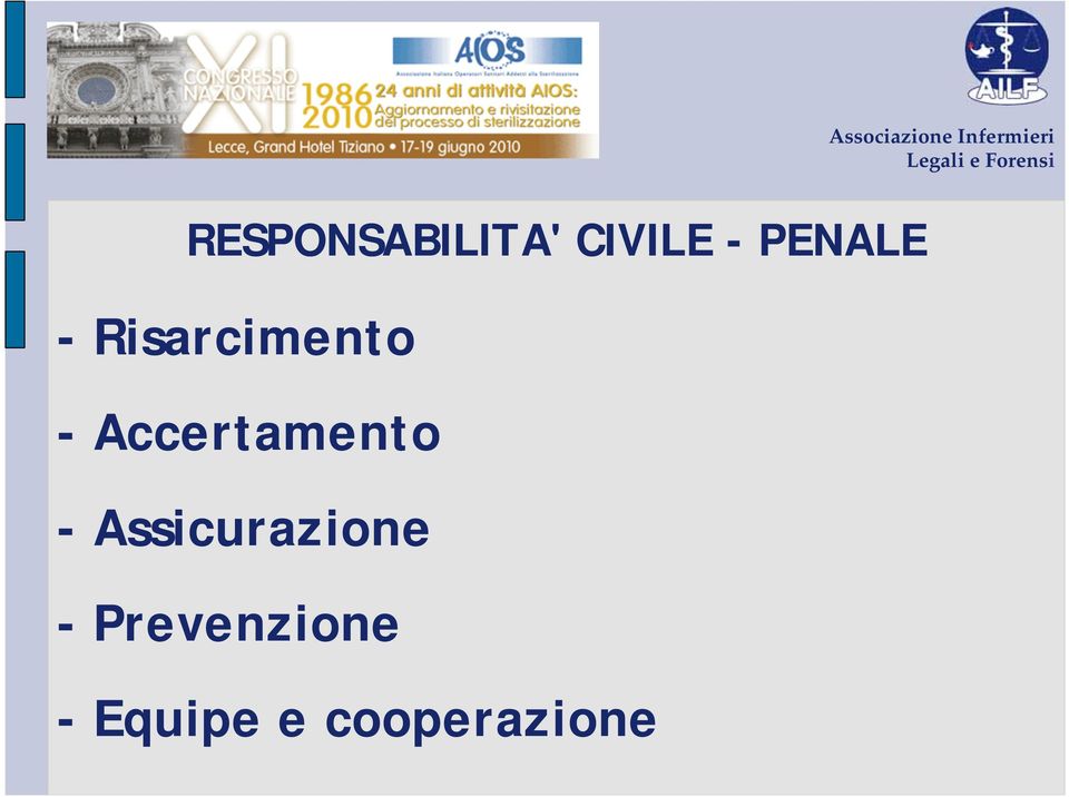 Assicurazione - Prevenzione -