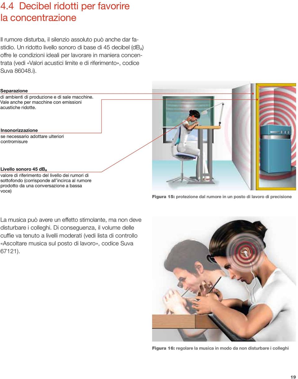 Separazione di ambienti di produzione e di sale macchine. Vale anche per macchine con emissioni acustiche ridotte.