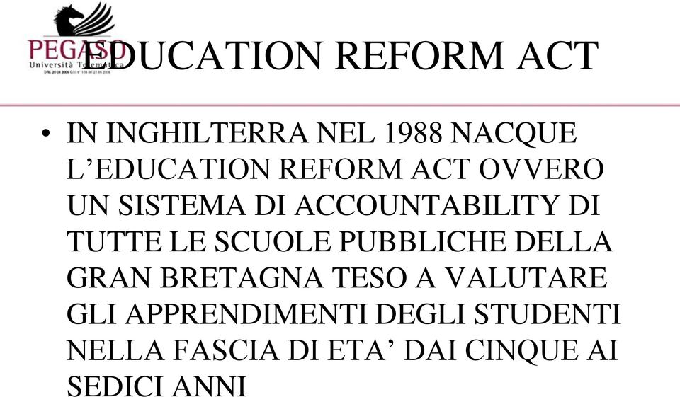 SCUOLE PUBBLICHE DELLA GRAN BRETAGNA TESO A VALUTARE GLI