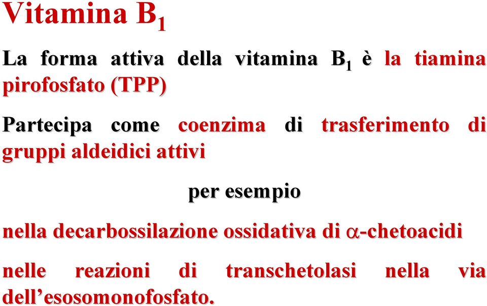 trasferimento di nella decarbossilazione ossidativa di α-chetoacidi