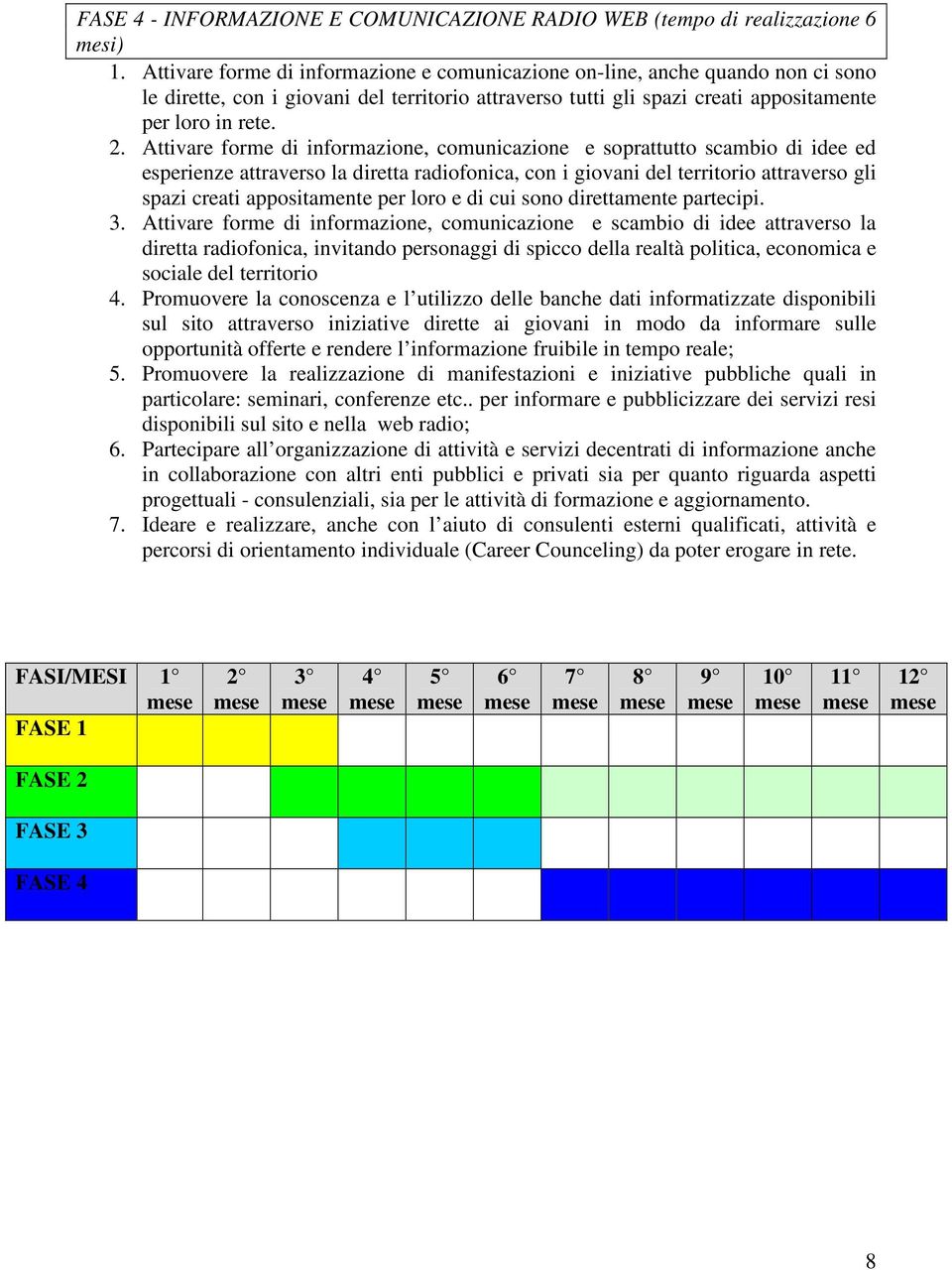 Attivare forme di informazione, comunicazione e soprattutto scambio di idee ed esperienze attraverso la diretta radiofonica, con i giovani del territorio attraverso gli spazi creati appositamente per