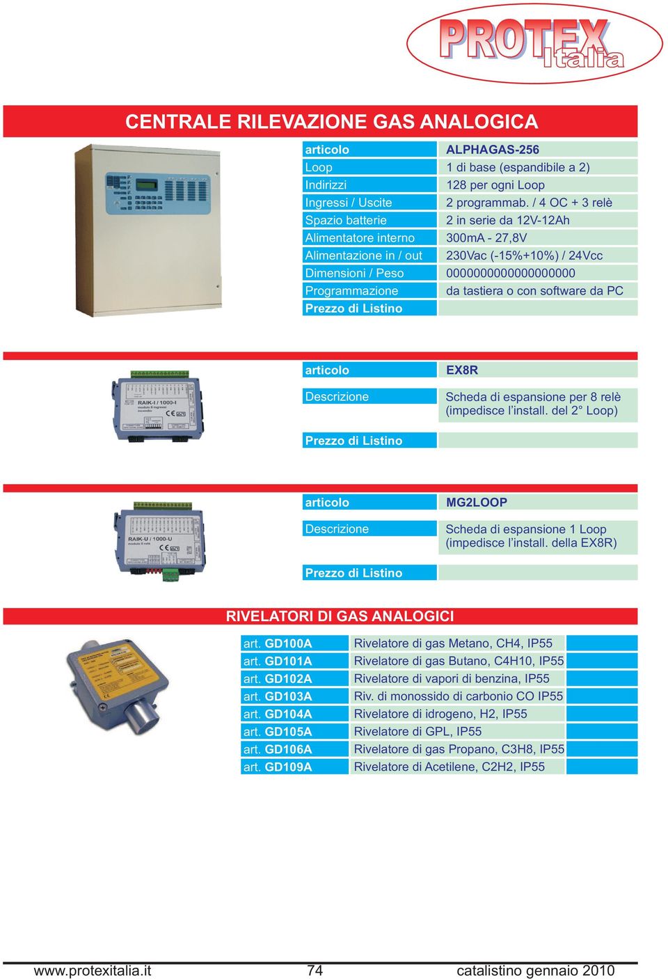 / 4 OC + 3 relè 2 in serie da 12V-12Ah 300mA - 27,8V 230Vac (-15%+10%) / 24Vcc 0000000000000000000 da tastiera o con software da PC EX8R Scheda di espansione per 8 relè (impedisce l install.