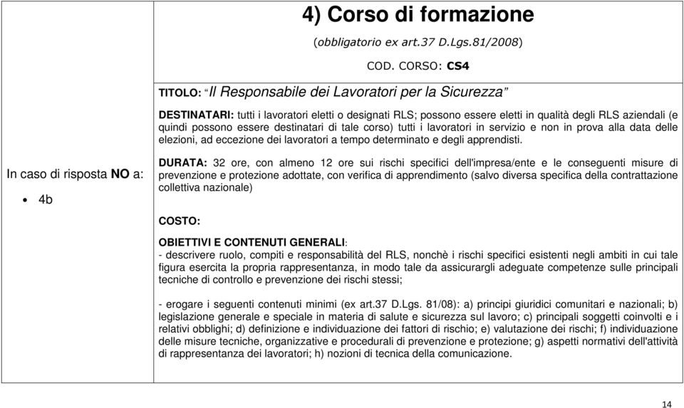 essere destinatari di tale corso) tutti i lavoratori in servizio e non in prova alla data delle elezioni, ad eccezione dei lavoratori a tempo determinato e degli apprendisti.