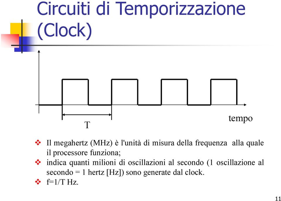 funziona; indica quanti milioni di oscillazioni al secondo (1