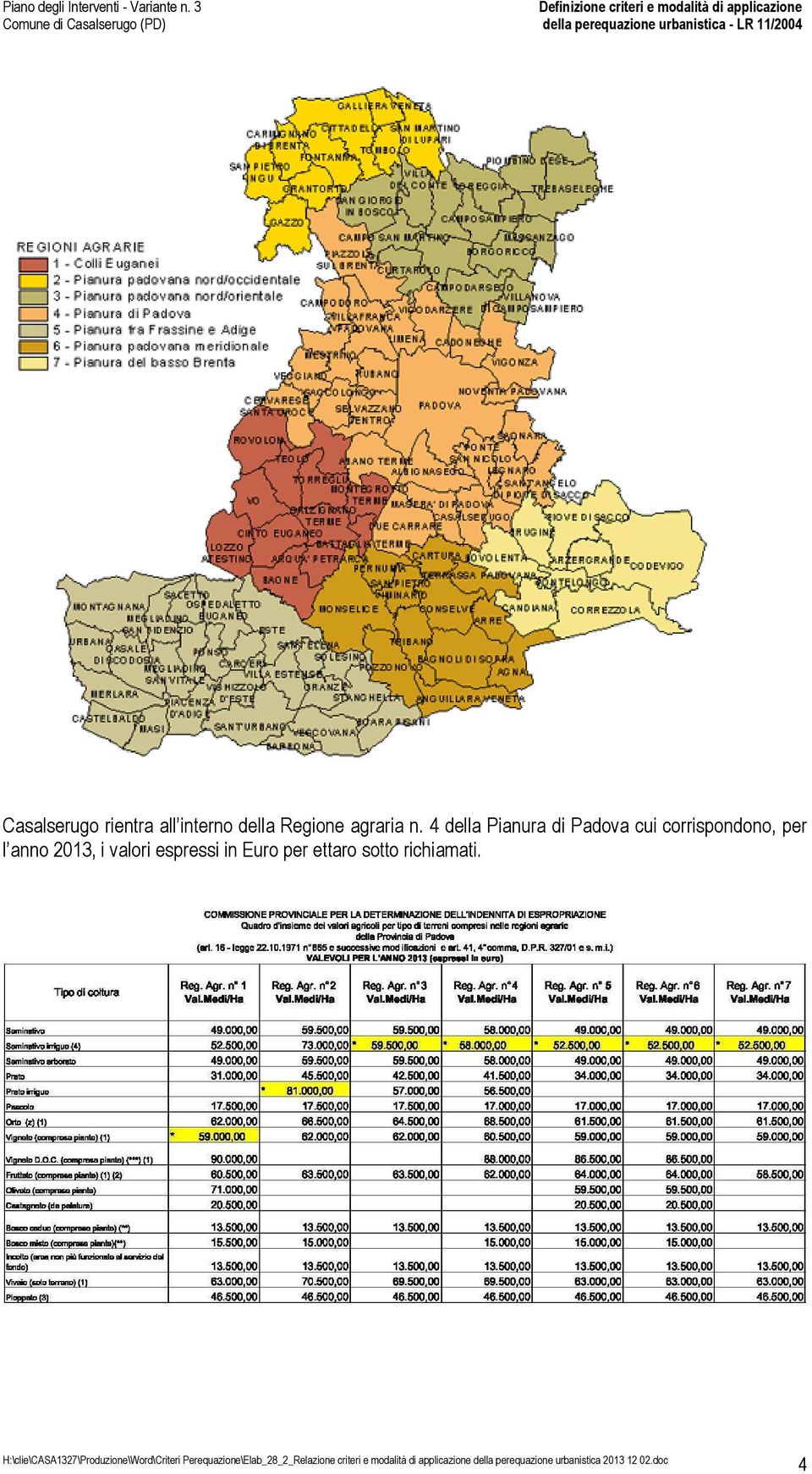 4 della Pianura di Padova cui