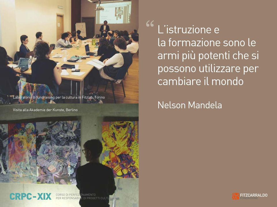 Laboratorio di fundraising per la cultura in Fitzlab,